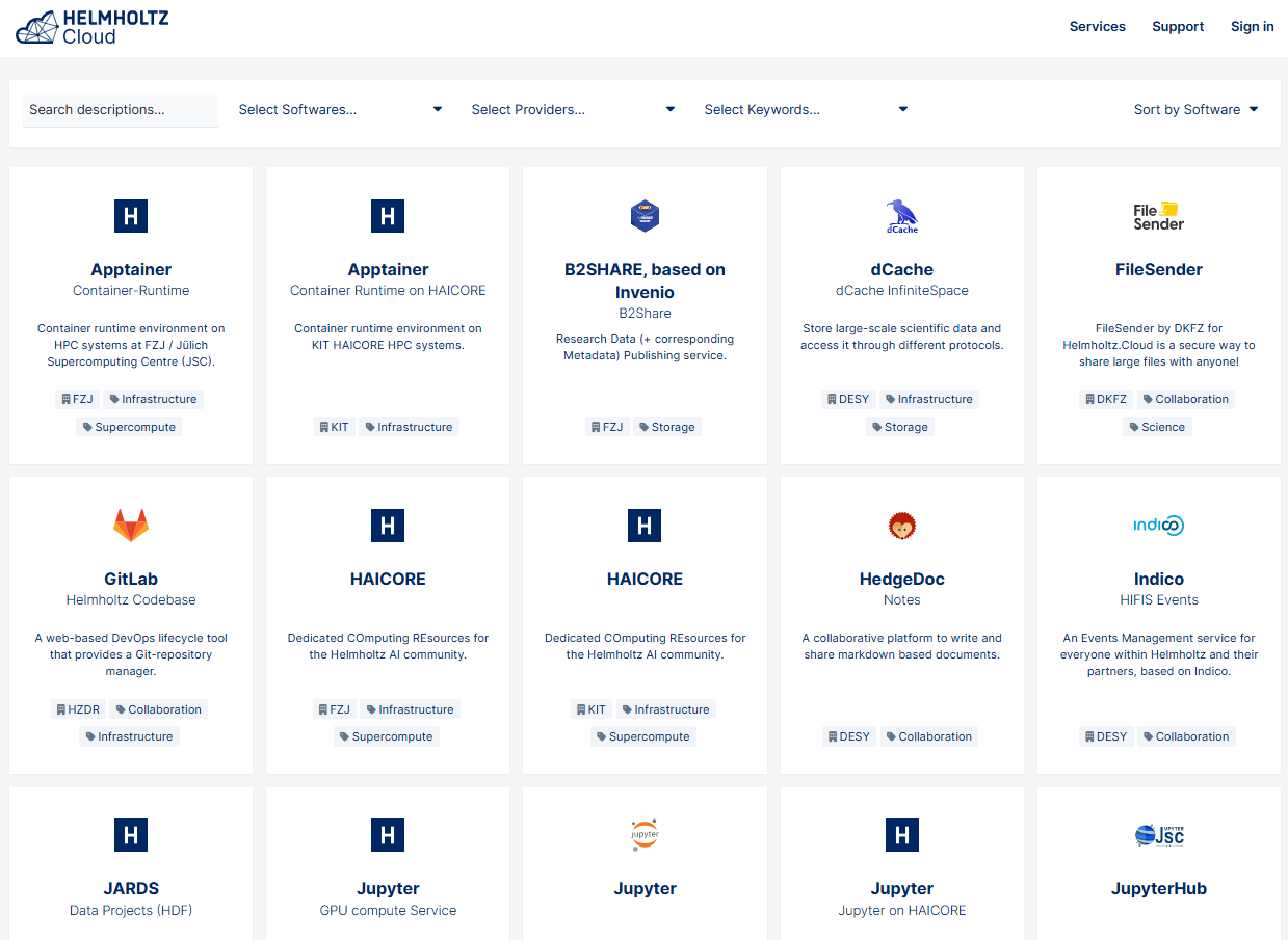 Helmholtz Cloud Services