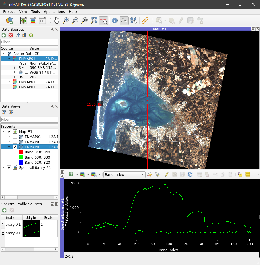 The graphical user interface of EnPT