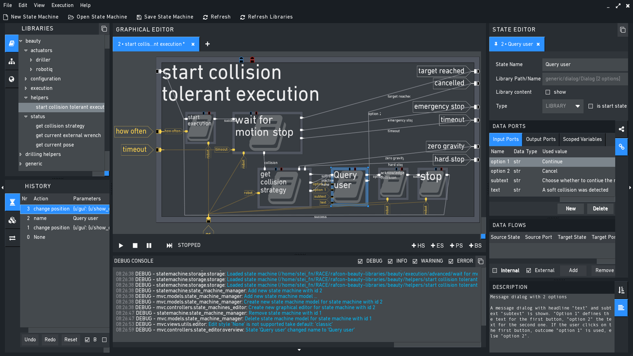 RAFCON Graphical User Interface