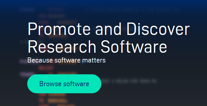 Screenshot of Research Software Directory