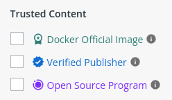DockerHub Trusted Content
